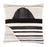 pillow- 20" BLACK AND WHITE WITH HALF CIRCLE