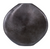 Large Ribbed Black Nickel Vase