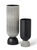 BW Black + White Striped / Channeled Vases- set of 2