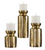 Brass Candleholders- SET OF 3