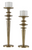 Tall Antique Gold Candleholders- SET of 2