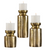 Brass Candleholders - SET OF 3
