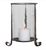 Candleholder features a tarnished, copper bronze finish with a clear, hammered glass globe. Comes with a 4" white candle.