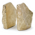 With a simple design and lasting soft gold finish, this set of rock bookends will be a great feature to display in any space.