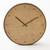Modern and minimal a chic wall clock in bronze and bleached walnut. Battery operated.