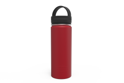 18 oz Water Bottle Front [Red]