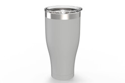 White 30 oz Tumbler Back [Snowcap]