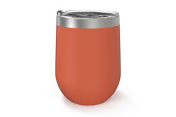 Orange 12 oz Wine Tumbler Back [Orange]