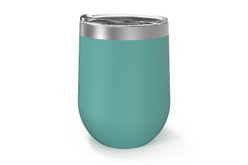 Beach Blue 12 oz Wine Tumbler Back [Beach Blue]