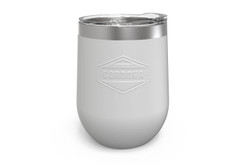 White 12 oz Wine Tumbler Front [White]