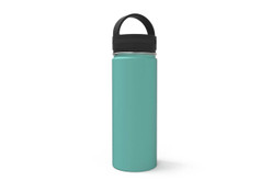 18 oz Beach Blue Water Bottle Back [Beach Blue]