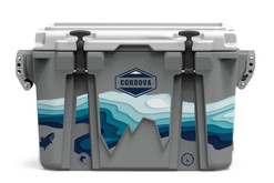 28 qt Gray Whitewater Front  [Gray] [Whitewater] [28 qt]