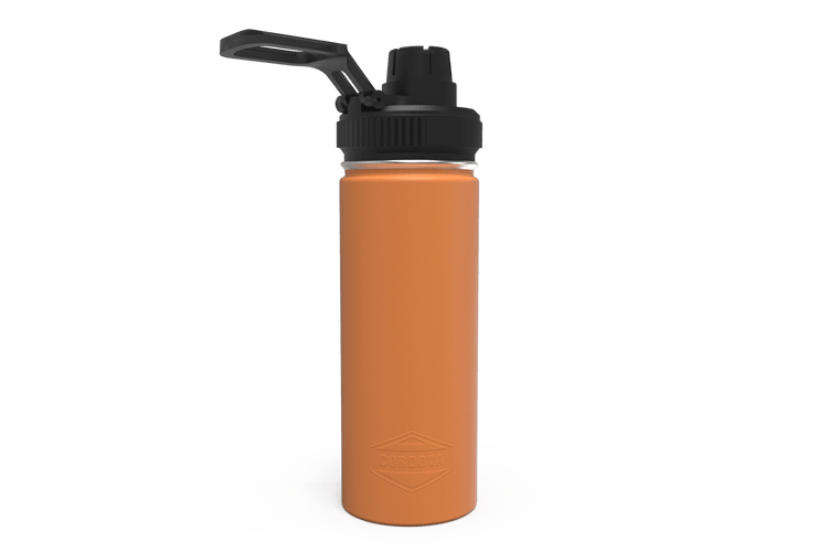 22oz Insulated Water Bottle with Straw - Powder Coated Navy Blue