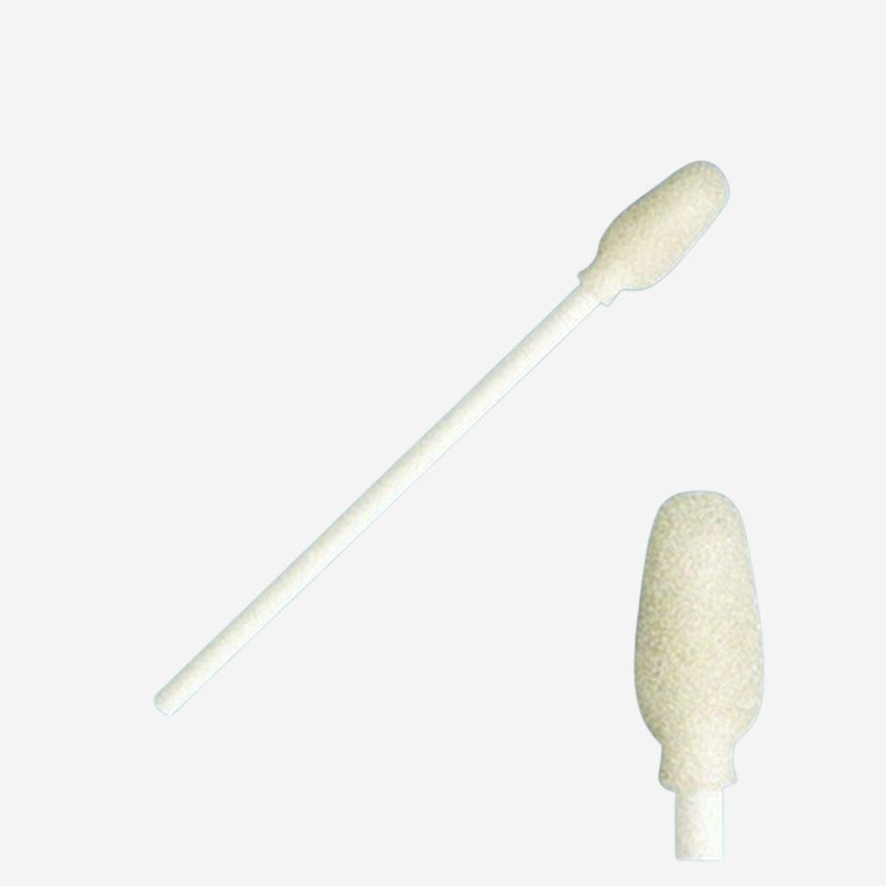Puritan paddle tip foam swab with solid polypropylene shaft
