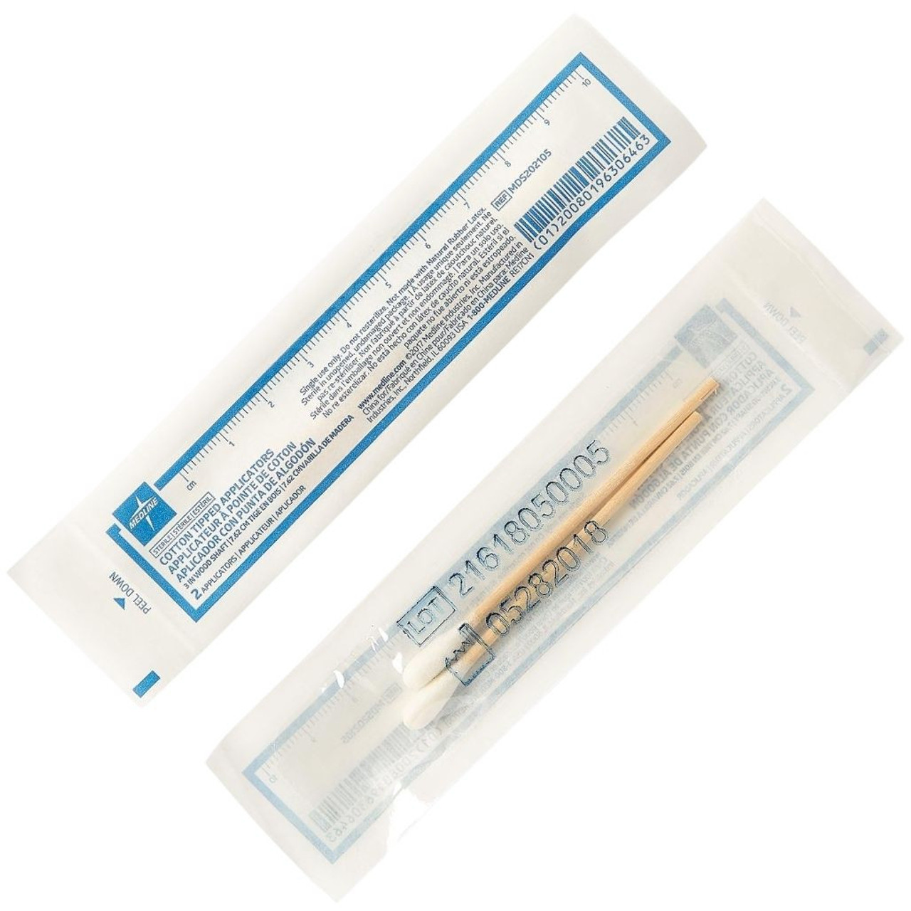 medline sterile cotton tipped applicators