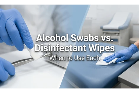 Alcohol Swabs vs. Disinfectant Wipes: When to Use Each (2026 Guide)