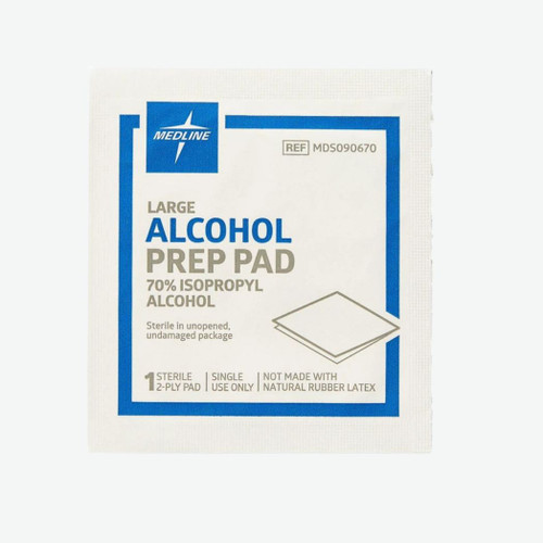 Medline Large Sterile Alcohol Prep Pads
