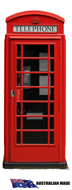 Life-Size Cardboard Cut-Out –Red British phone box (k6 model)