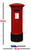 Life-Size Cardboard Cut-Out –Red British post box