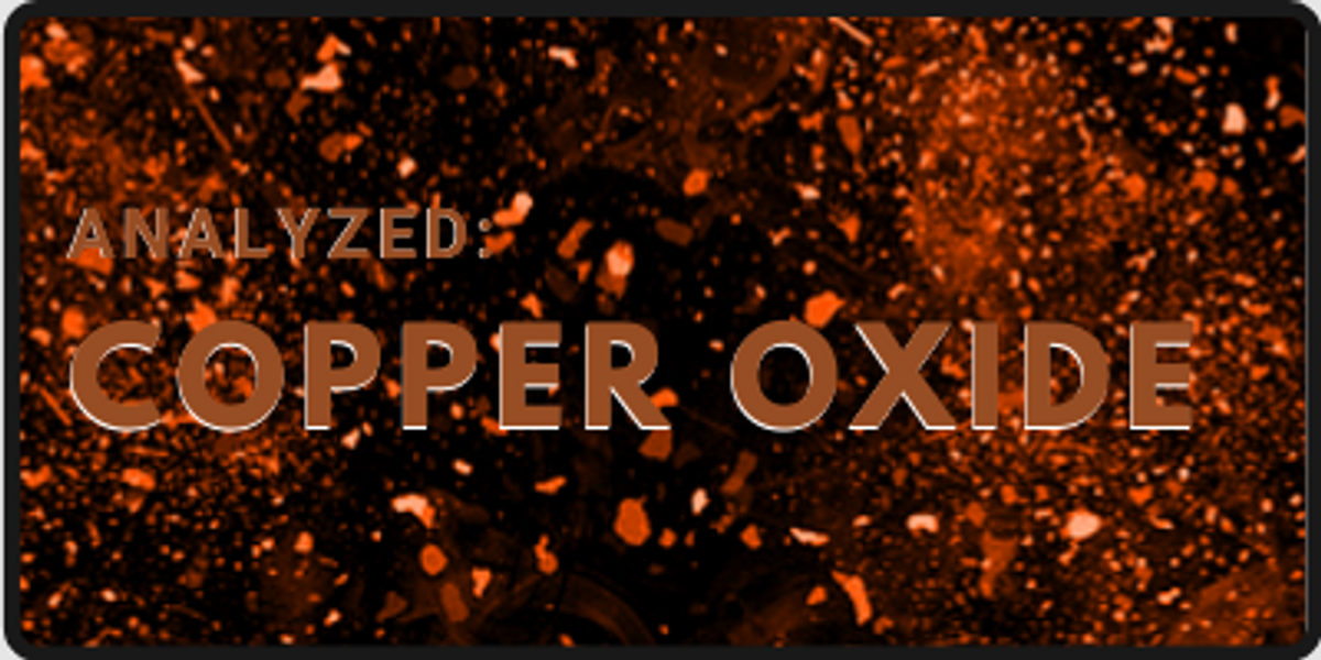 ​Analyzed: Copper Oxide