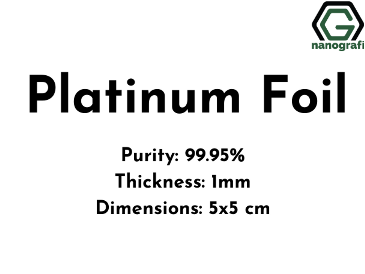 Platinum Foil - High Purity Fast delivery