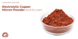 Electrolytic copper micron powder and its uses