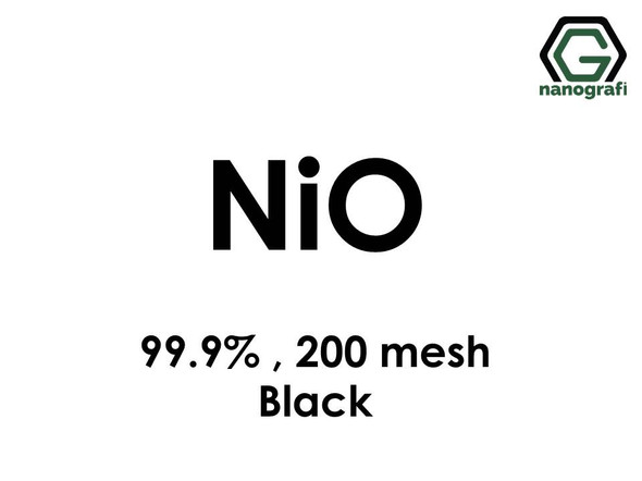 NiO(Nickel Oxide) Micron Powder (Black),200 Mesh, 99.9 %