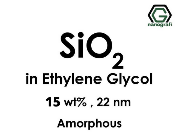 SiO2 in Ethylene Glycol, Amorphous, 15wt%, 22nm