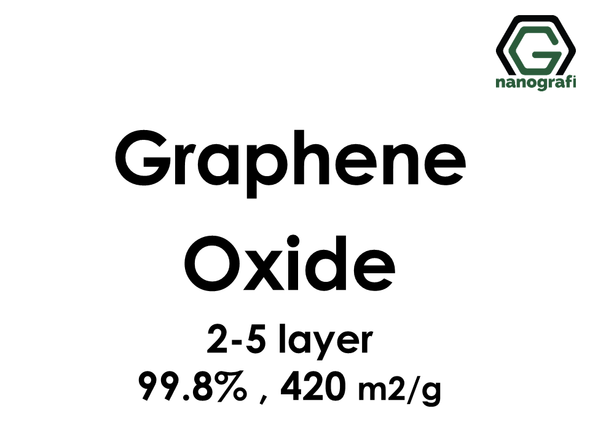 Graphene Oxide, 2-5 Layer, Dia: 4,5 µm, SA: 420 m2/gr