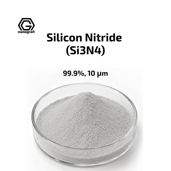 Silicon Nitride Micron Powder, Si3N4, Beta, 10 Micron, 99.9%