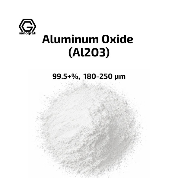 Aluminum Oxide (Al2O3) Micron Powder, Purity: 99.5+%, Size: 180-250 μm
