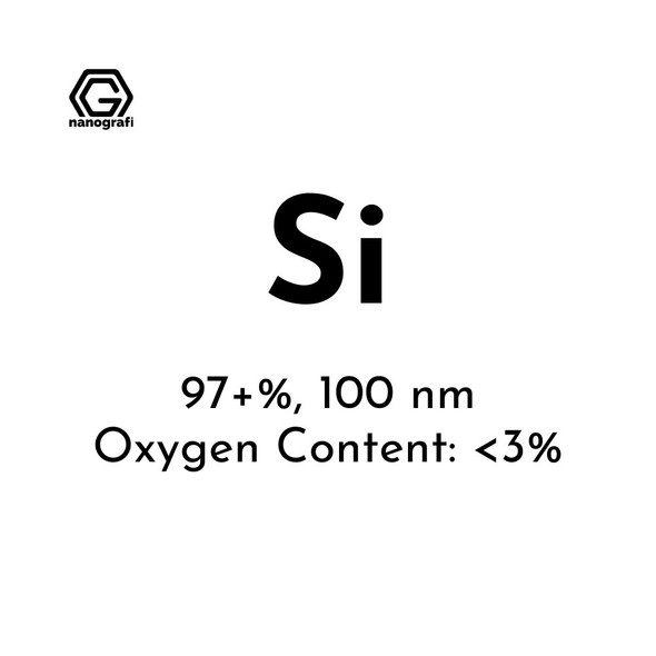 Silicon (Si) Nanopowder/Nanoparticles, Purity: 97+%, Size: 100 nm, Oxygen Content: < 3% (NG04EO1804)