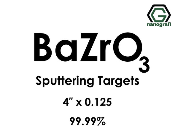 Barium Zirconate (BaZrO3) Sputtering Targets, Size:4'' ,Thickness: 0.125'' , Purity: 99.99%