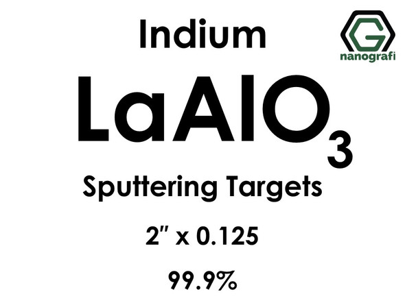 Lanthanum Aluminate (indium)(LaAlO3) Sputtering Targets, Size:2'' ,Thickness:0.125'' , Purity: 99.9%