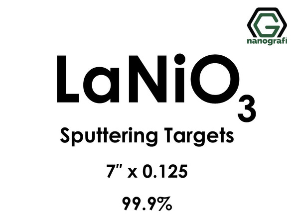 Lanthanum Nickel Oxide (LaNiO3) Sputtering Targets, Size:7'' ,Thickness:0.125'' , Purity: 99.9%