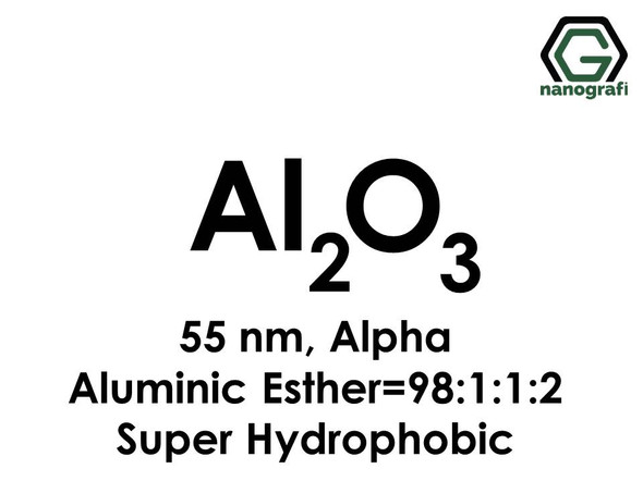 Aluminium Oxide (Al2O3) Nanopowder/Nanoparticles Coated with Aluminic Ester, Alpha, Size: 55 nm, Super Hydrophobic, Al2O3: Aluminic Ester=98.1:1.2- NG04SO0105