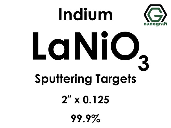 Lanthanum Nickel Oxide (indium)(LaNiO3) Sputtering Targets, Size:2'' ,Thickness:0.125'' , Purity: 99.9%