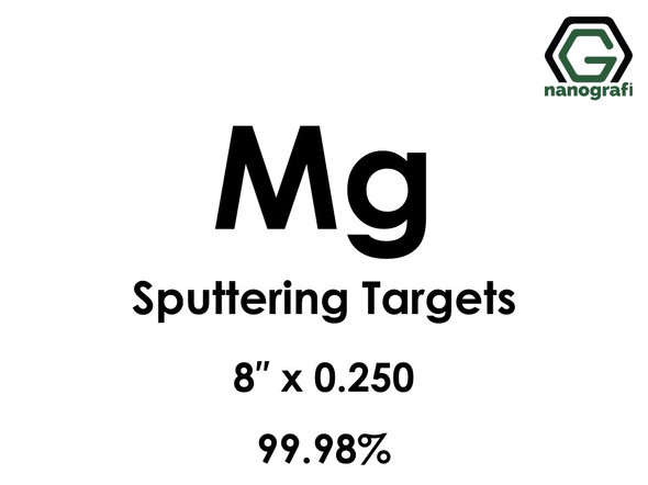 Magnesium (Mg) Sputtering Targets, Size:8'' ,Thickness:0.250'' , Purity: 99.98%