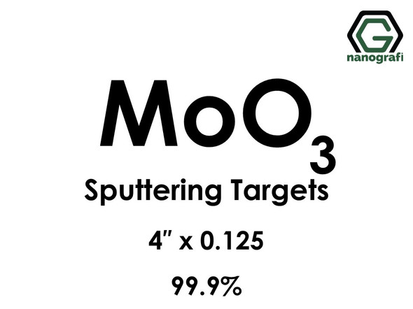 Molybdenum Oxide (MoO3) Sputtering Targets, Size:4'' ,Thickness:0.125'' , Purity: 99.9%