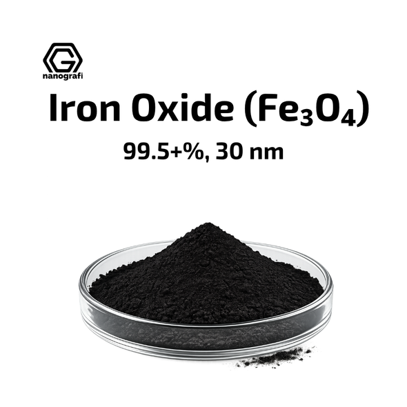 Iron Oxide (Fe3O4) Nanopowder/Nanoparticles, High Purity: 99.5+%, Size: 30 nm