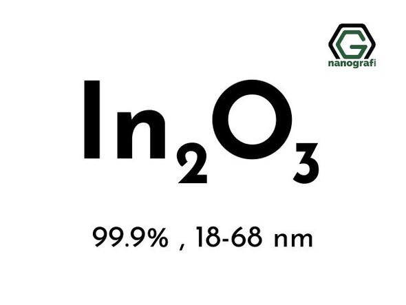 Indium Oxide (In2O3) Nanopowder/Nanoparticles, High Purity: 99.9%, Size: 18-68 nm