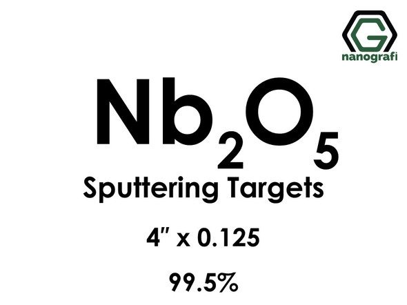 Niobium Oxide (Nb2O5) Sputtering Targets, Size:4'' ,Thickness:0.125'' , Purity: 99.5%