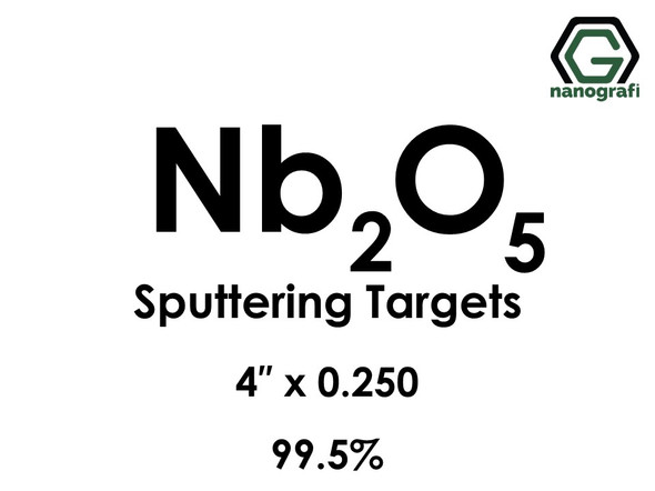 Niobium Oxide (Nb2O5) Sputtering Targets, Size:4'' ,Thickness:0.250'' , Purity: 99.5%