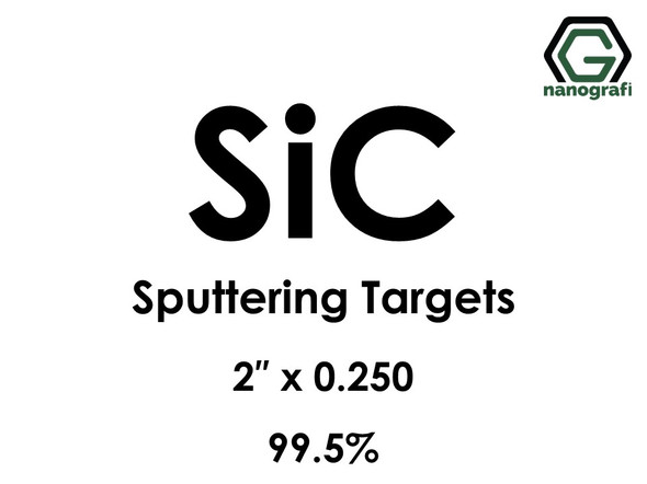 Silicon Carbide (SiC) Sputtering Targets, Size:2'' ,Thickness:0.250'' , Purity: 99.5% 