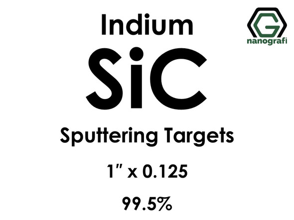 Silicon Carbide (indium)(SiC) Sputtering Targets, Size:1'' ,Thickness:0.125'' , Purity: 99.5%