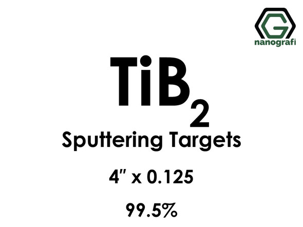 Titanium Boride (TiB2) Sputtering Targets, Size:4'' ,Thickness:0.125'' , Purity: 99.5% 