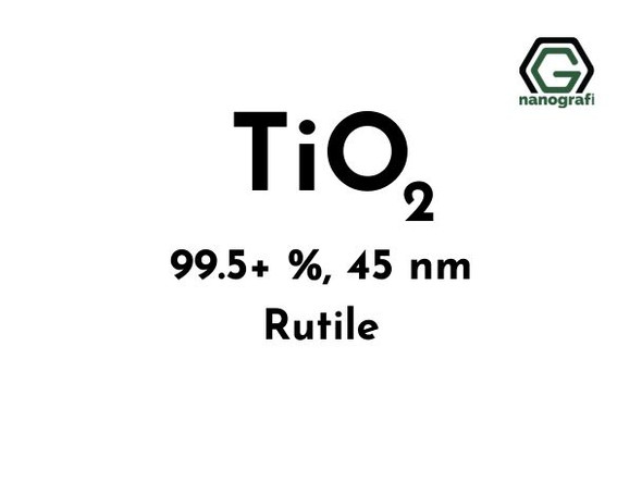 Titanium Dioxide (TiO2) Nanopowder/Nanoparticles, Rutile, High Purity: 99.5+ %, Size: 45 nm