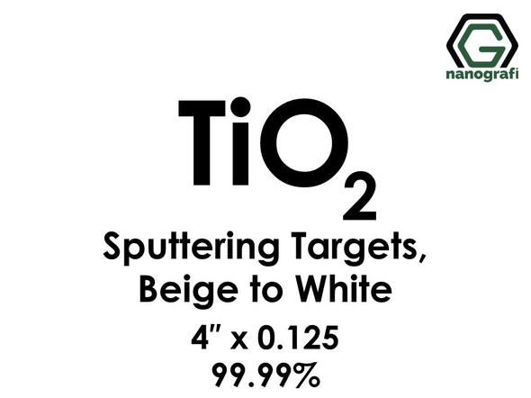 Titanium Dioxide(Beige to White) (TiO2) Sputtering Targets, Size:4'' ,Thickness:0.125'' , Purity: 99.99%