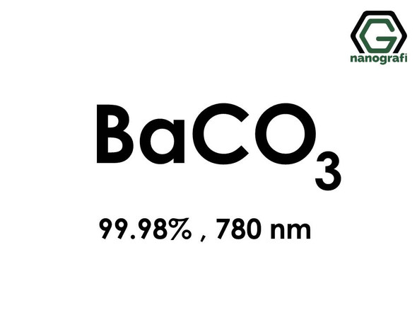 Barium Carbonate (BaCO3) Nanopowder/Nanoparticles, Purity: 99.98%, Size: 780 nm- NG04MO0401