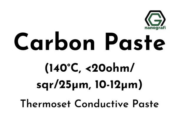 Thermoset Carbon Paste (140℃, <20 ohm/sqr/25µm), 10-12 µm